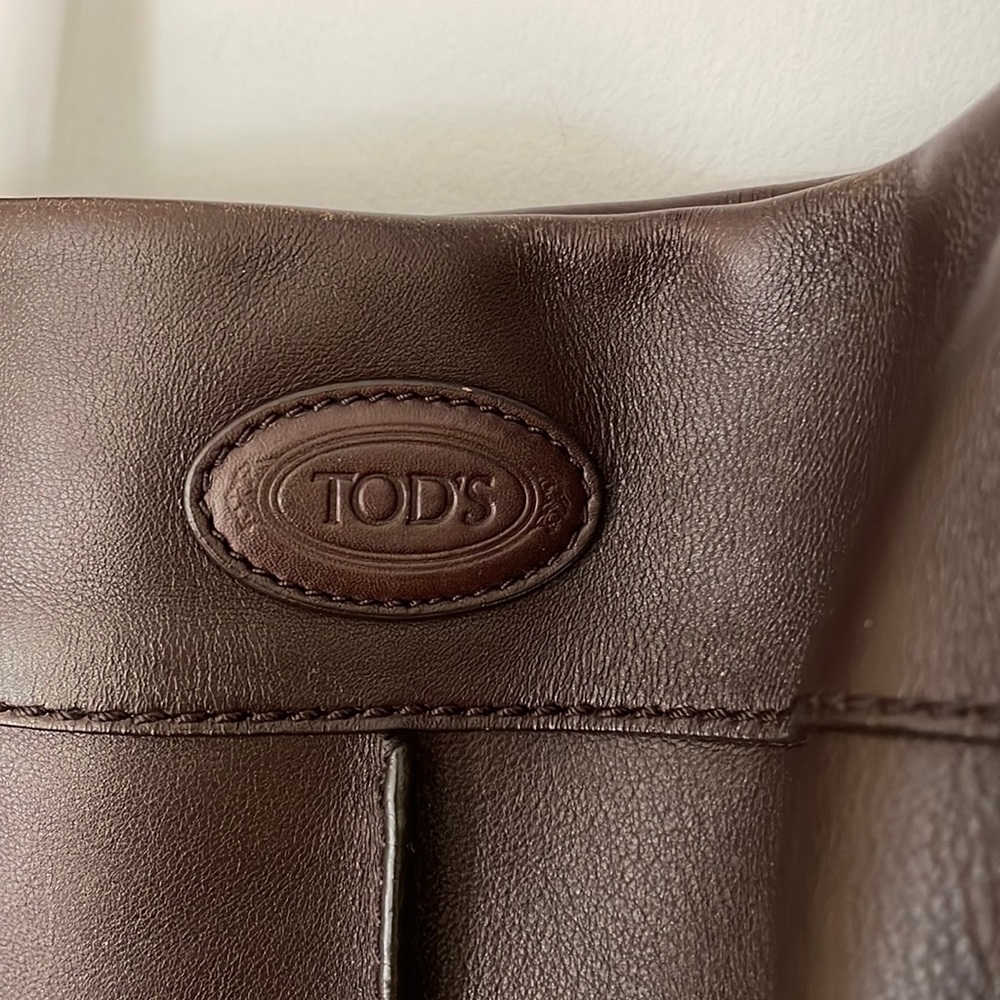TOD’S - LARGE LEATHER SATCHEL - Picture 3 of 15